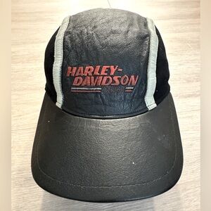 Harley Davidson leather Cap